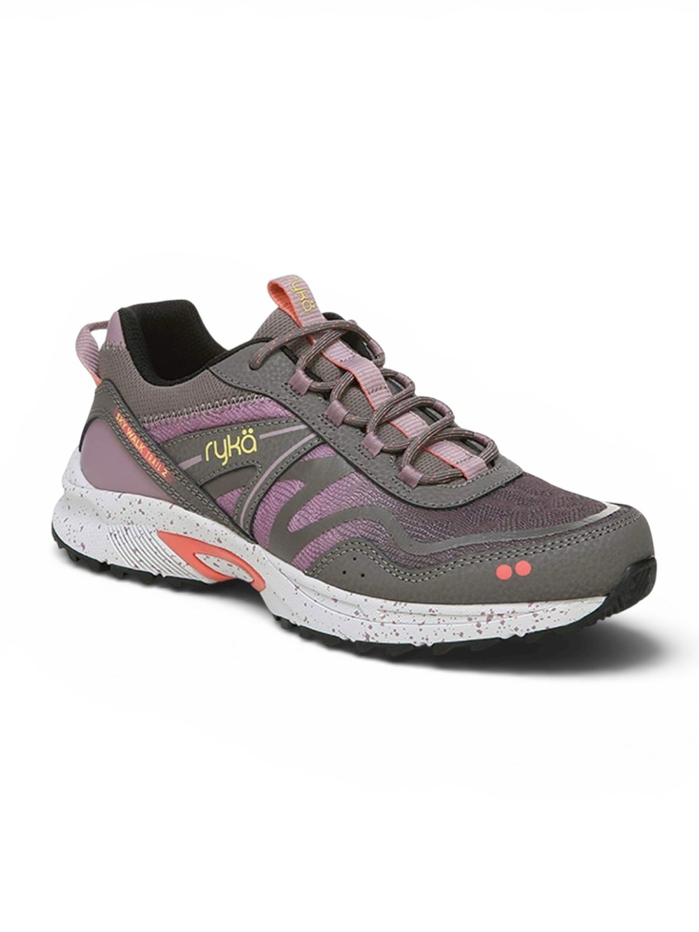 Ryka Sky Walk Trail 2 Hiking Sneakers Gray Purple Low Top Size 6